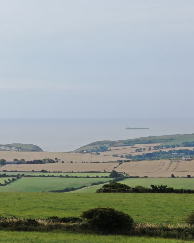 A view of the landscape taken by a drone on a survey