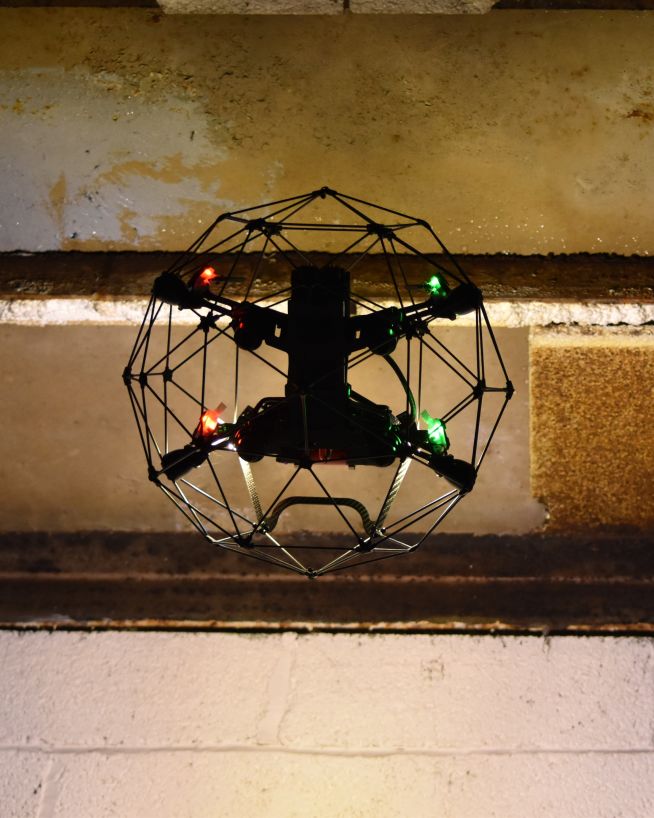A confined space drone inspection with a Flyability Elios 2 drone